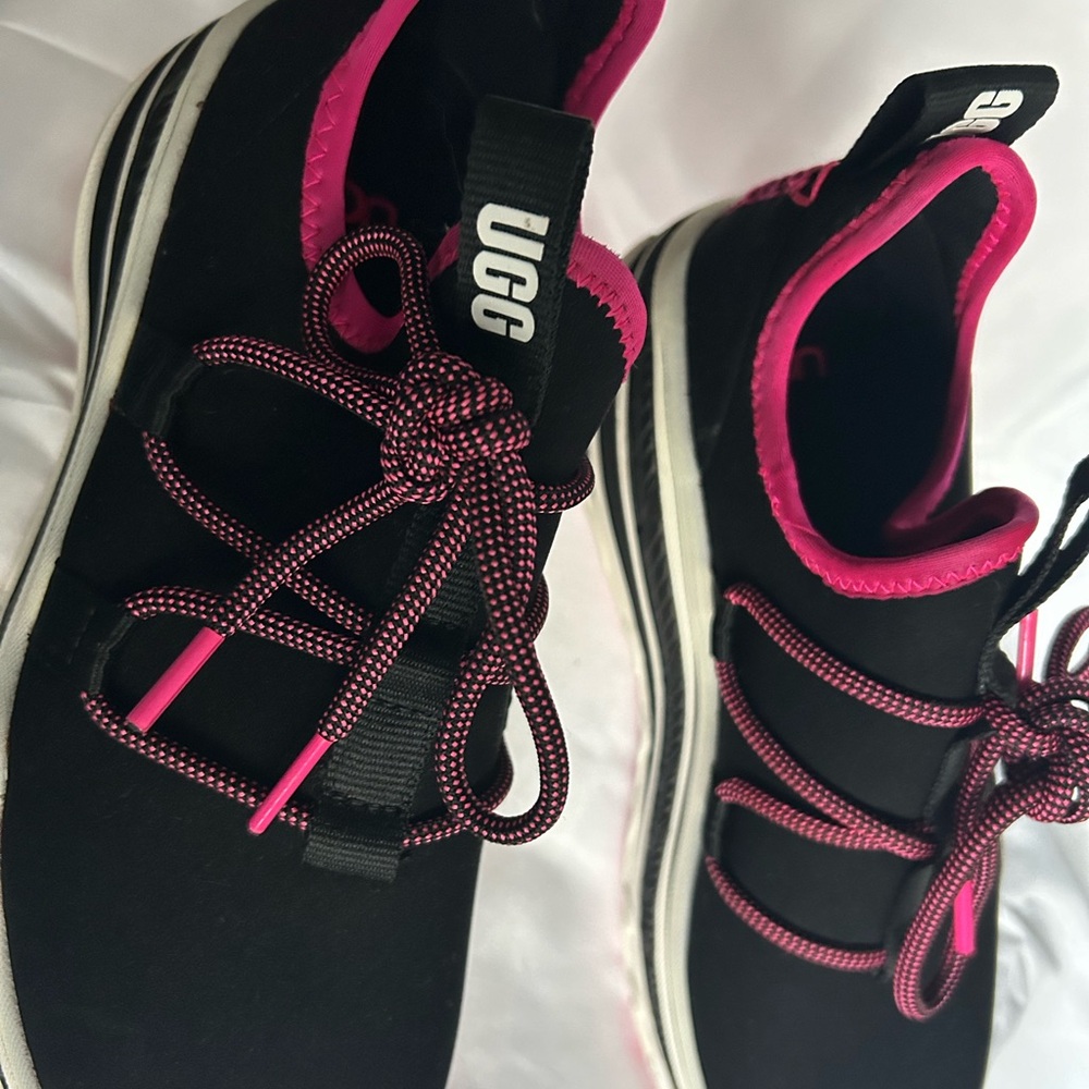 UGG Black and Pink Women's Sneakers